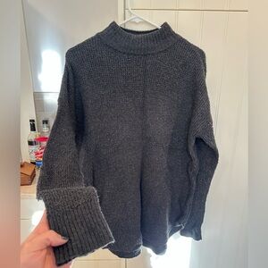 American Eagle Outfitters Dark Gray Turtleneck Sweater